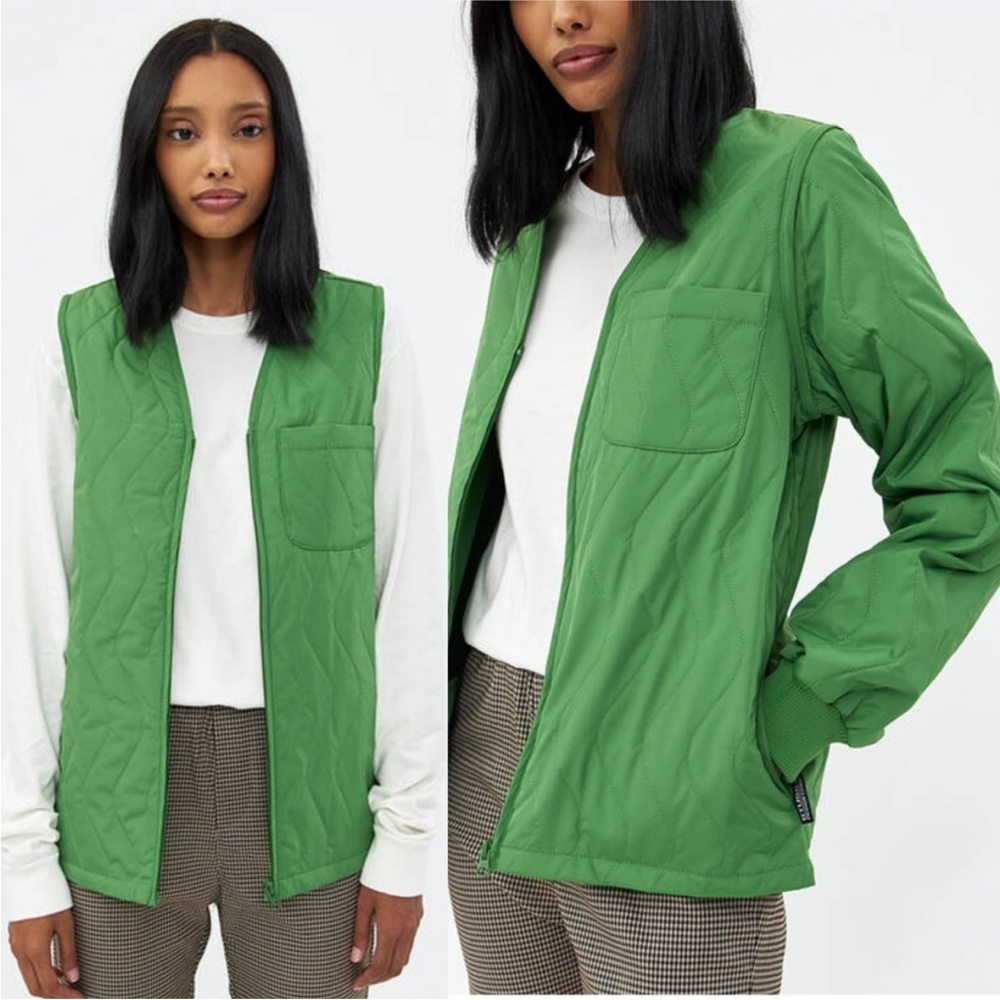 Stussy Stall Lined Quilted Convertible
Vest Jacket